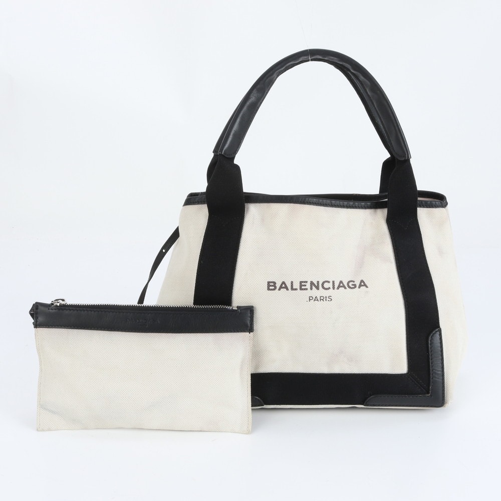 ■美品 バレンシアガ ネイビーカバ S 339933 トート バッグ