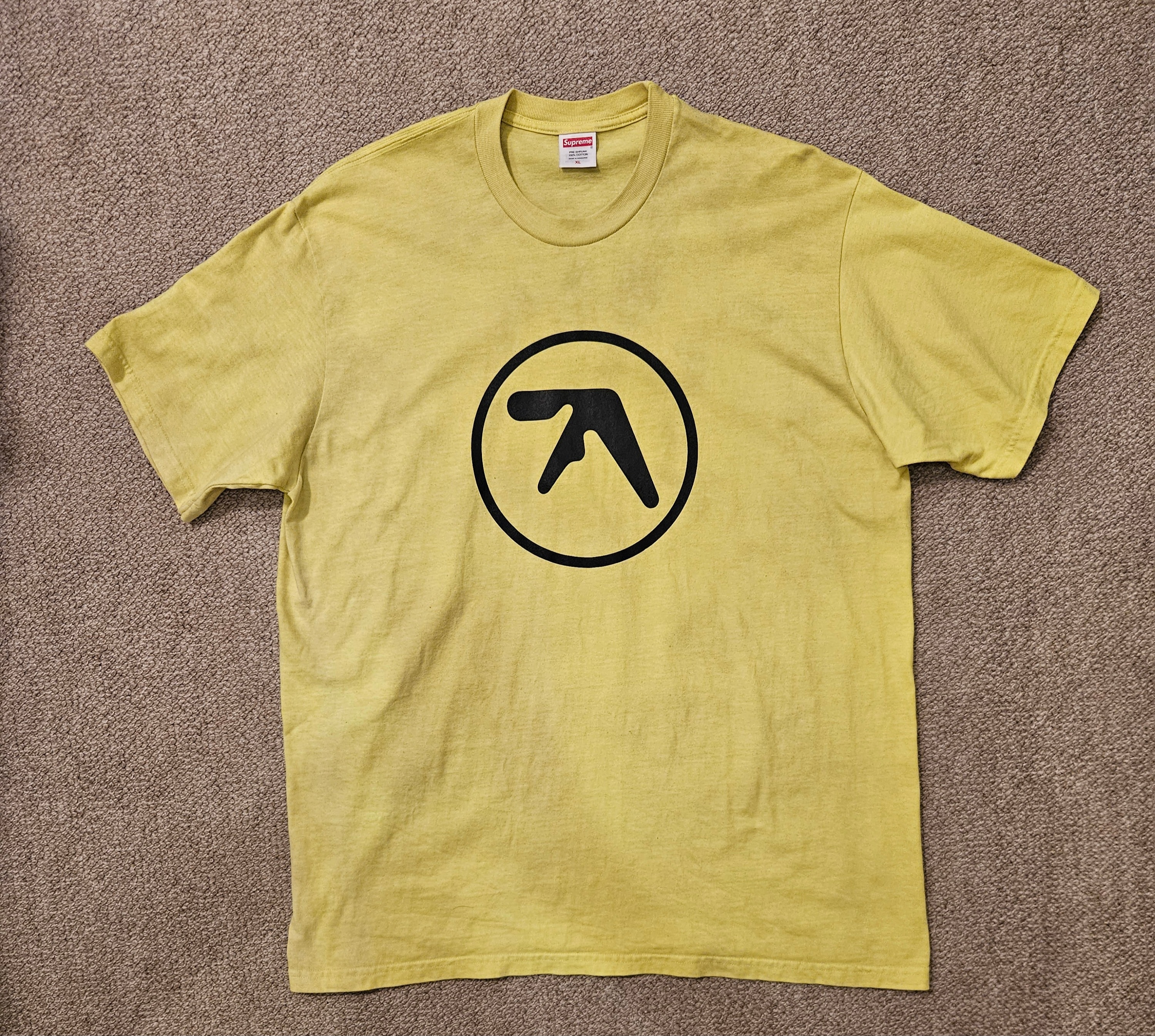 Supreme x Aphex Twin Ambient Works Tee "Fluorescence Yellow"