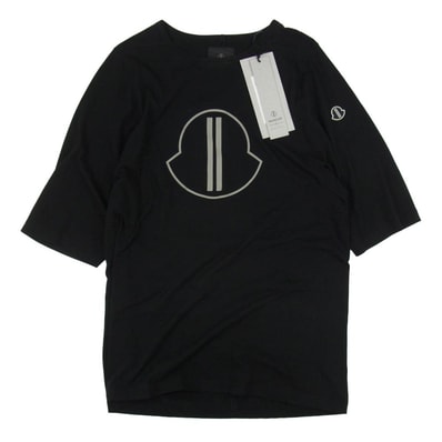 Rick Owens リックオウエンス Tシャツ I209N8C00001 SS LEVEL T-SHIRT モンクレール プリント 半袖 レベル Tシャツ ブラック系 S【中古】