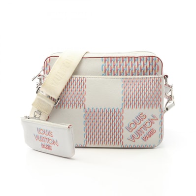 ルイ・ヴィトン LOUIS VUITTON トリオ メッセンジャー ショルダーバッグ バッグ レザー メンズ ホワイト系 / マルチカラー M20665 【中古】