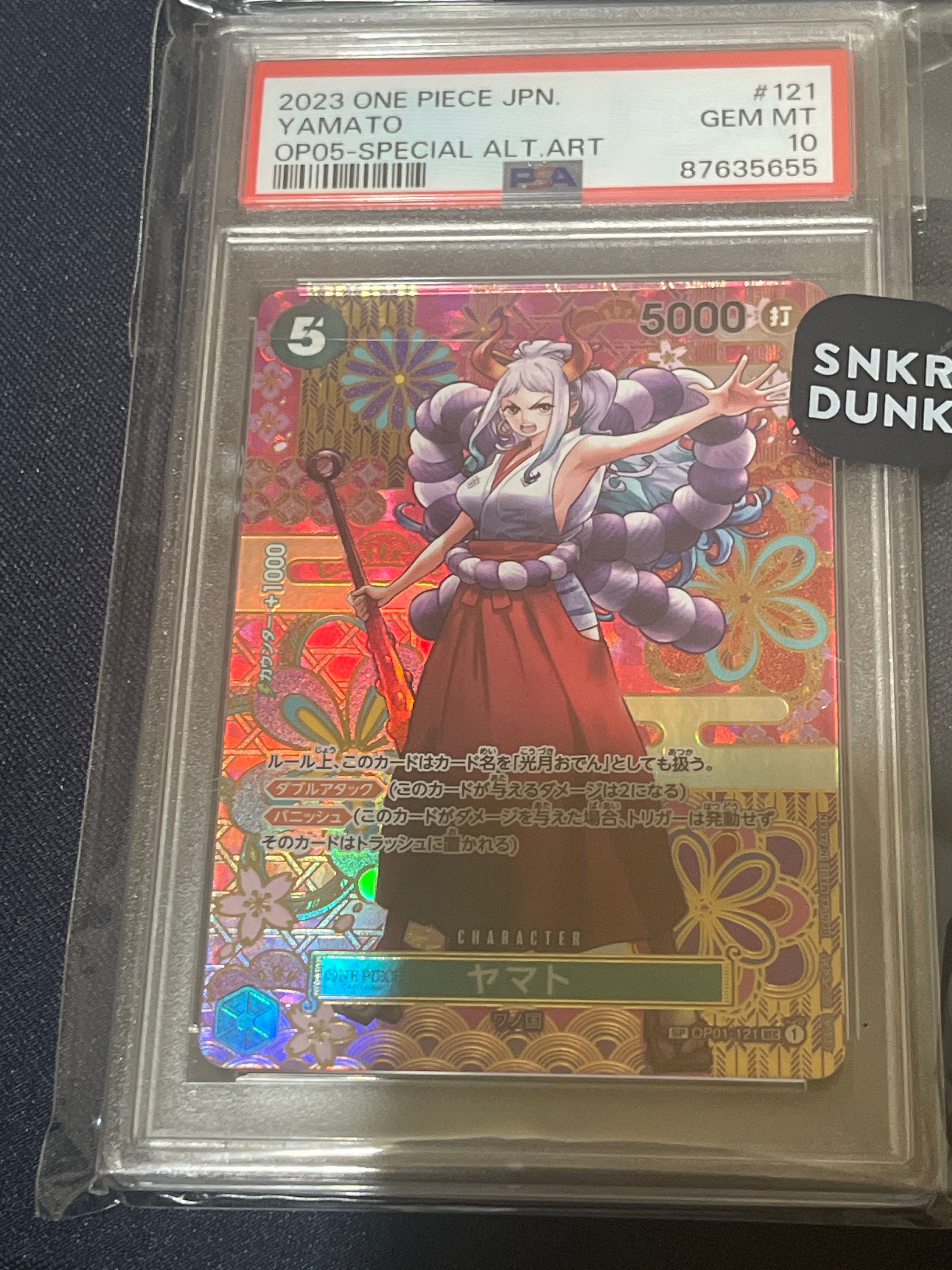 PSA 10]Yamato SEC-SPC [OP01-121] (Booster Pack Awakening of the