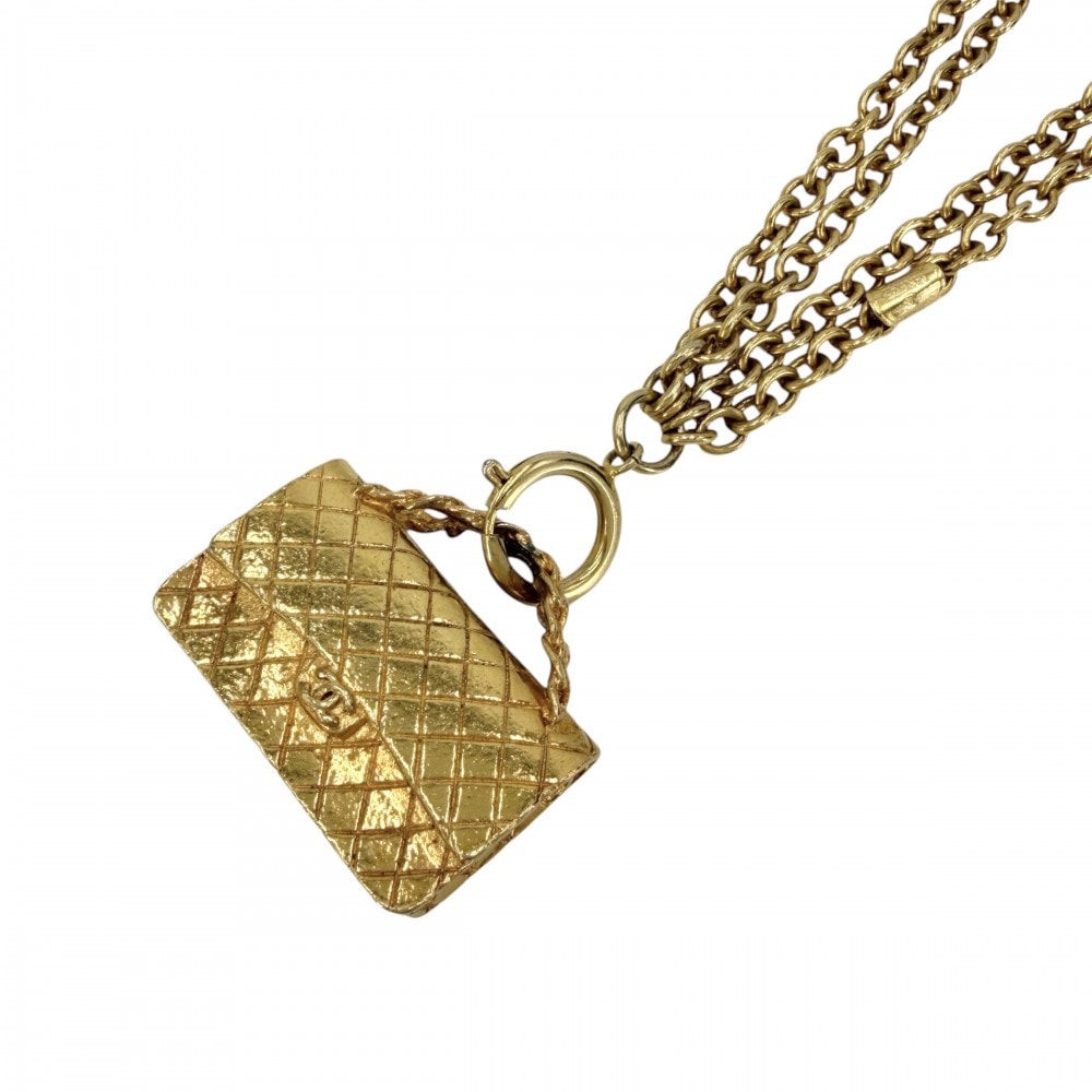 CHANEL シャネル ネックレス ココマーク マトラッセモチーフ アクセサリー バッグ ペンダント ヴィンテージ
GP ゴールド レディース 約131.3g【中古品】