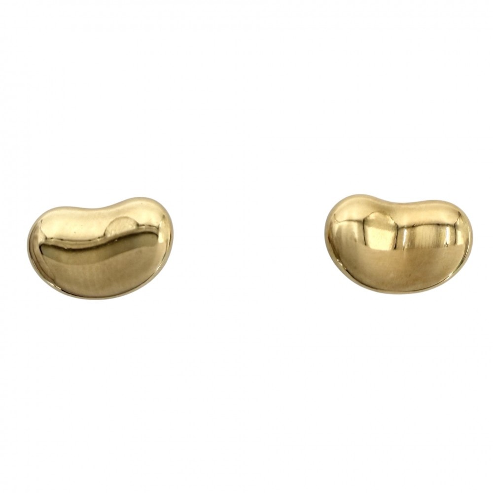 TIFFANY&Co. ティファニー ピアス ビーン デザイン エルサペレッティ ジュエリー アクセサリー 18金YG Au750 K18イエローゴールド    60018110 レディース 約3.6g【中古品】