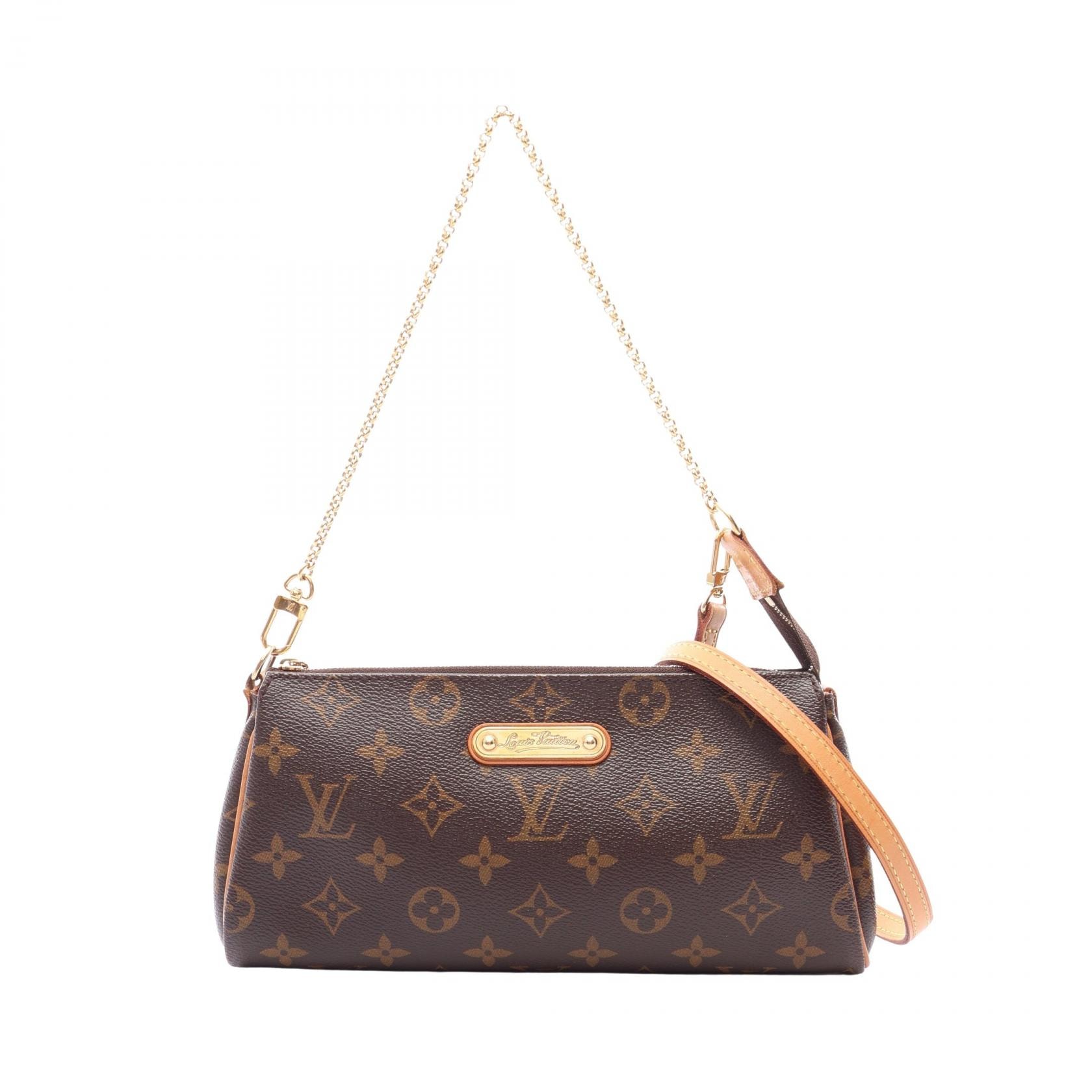 ルイ・ヴィトン LOUIS VUITTON エヴァ 2WAY ショルダーバッグ バッグ PVCコーティングキャンバス レザー モノグラム レディース ブラウン系 M95567 【中古】