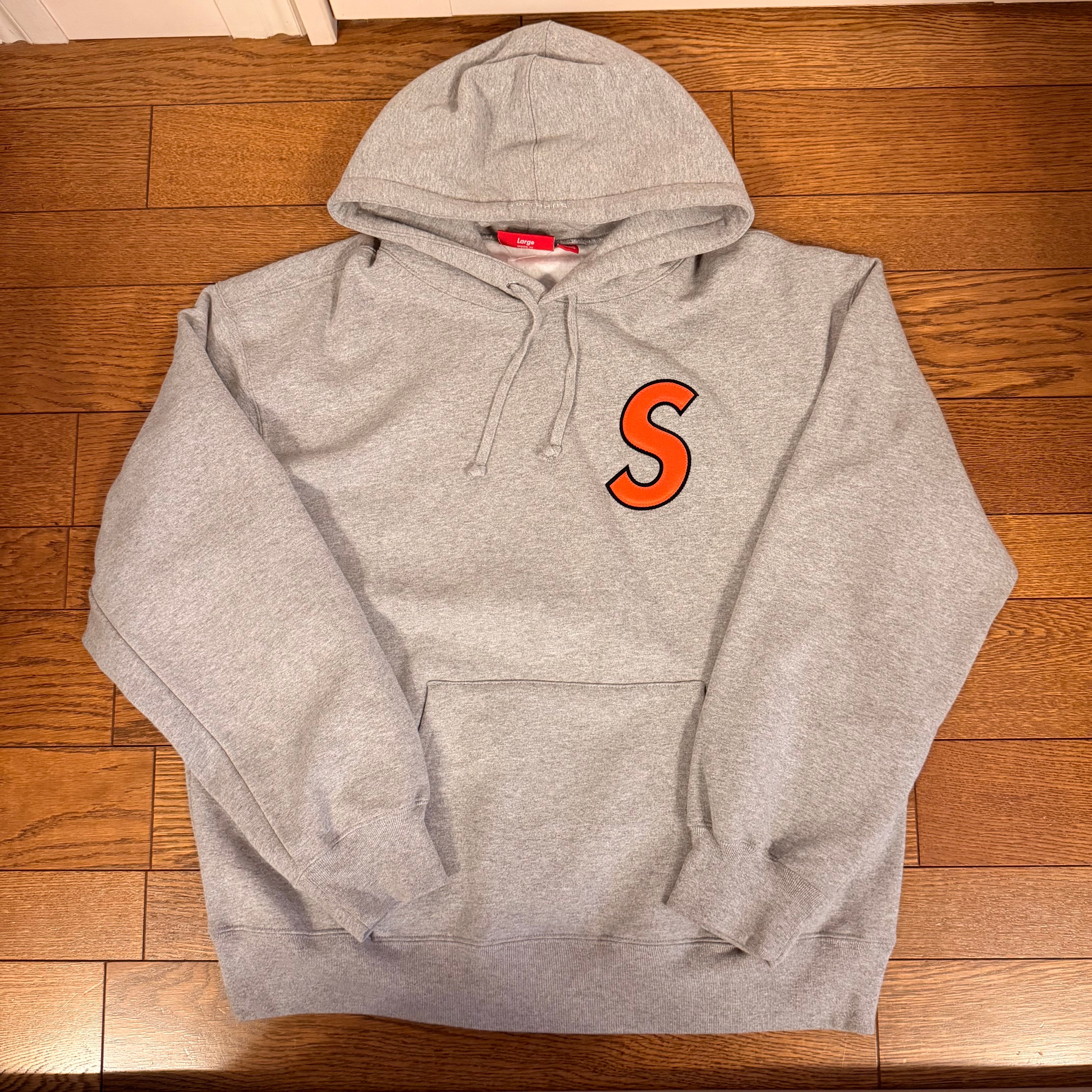 Supreme S Logo Hooded Sweatshirt "Heather Grey"