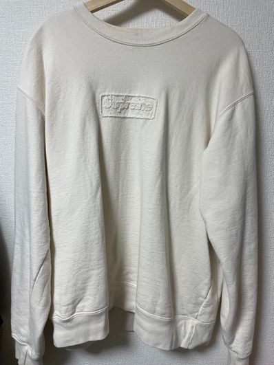 Supreme Cutout Logo Crewneck "Natural"