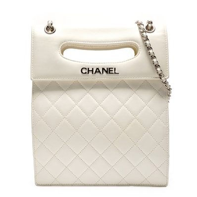 シャネル CHANEL 19番台 2014 ロゴ チェーンショルダー ショルダーバッグ【中古】