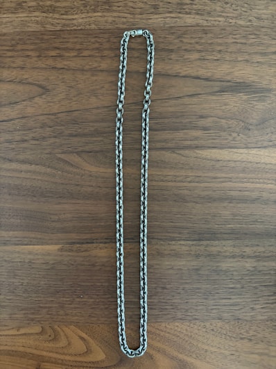 Chrome Hearts Paper Chain Necklace "Silver"