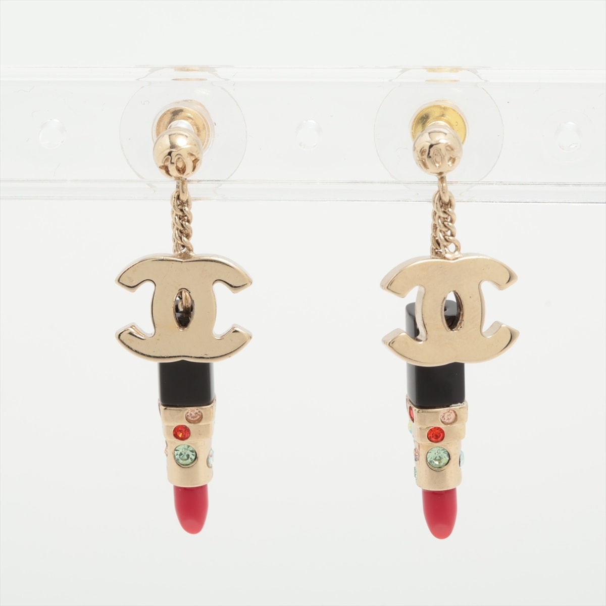 シャネル CHANEL 04A 2004年 ココマーク リップスティック ピアス【中古】