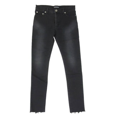 MINEDENIM マインデニム デニムパンツ STED-102-TN95-96-271 SKINNY 5POCKET BUS スキニー カットオフ ストレッチ ブラック デニム ブラック系 4【中古】