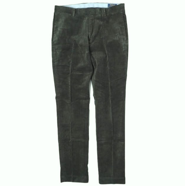 POLO RALPH LAUREN ポロ・ラルフローレン STRETCH SLIM FIT CORDUROY PANTS ストレッチスリムフィット コーデュロイパンツ 710675543003 31 OLIVE テーパード トラウザーズ ボトムス g27491