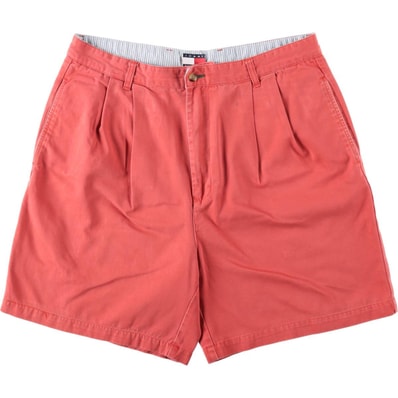 古着 90年代 トミーヒルフィガー TOMMY HILFIGER ツータック チノショーツ ショートパンツ メンズw35相当 ヴィンテージ/eaa648154