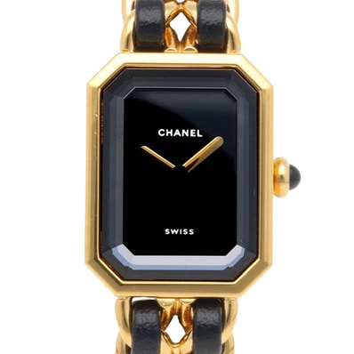 シャネル プルミエール M 腕時計 時計 GP H0001 クオーツ 磨き直し済 レディース 1年保証 CHANEL 中古