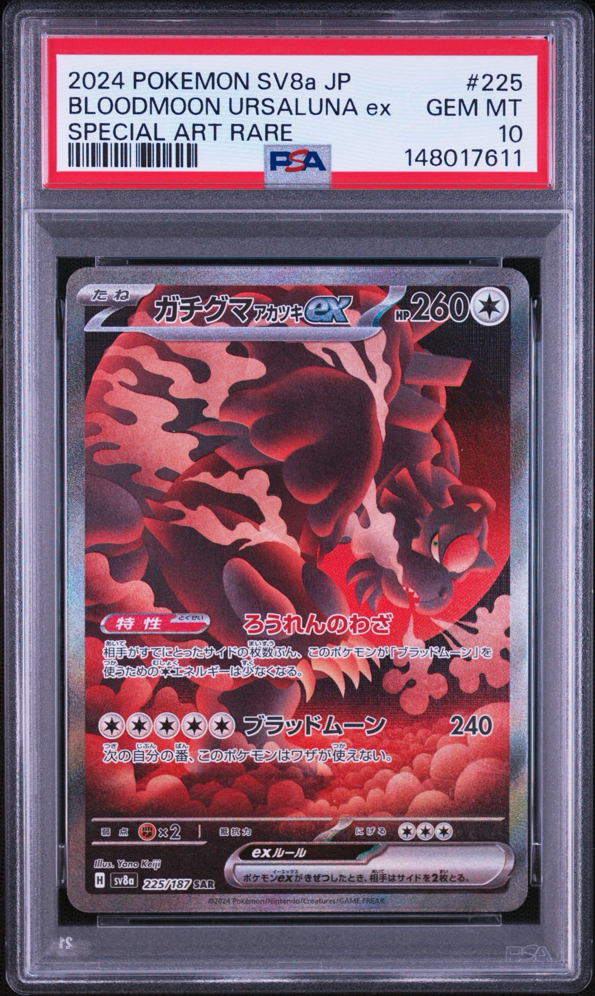 ガチグマ アカツキex SAR [SV8a 225/187](ハイクラスパック「テラス