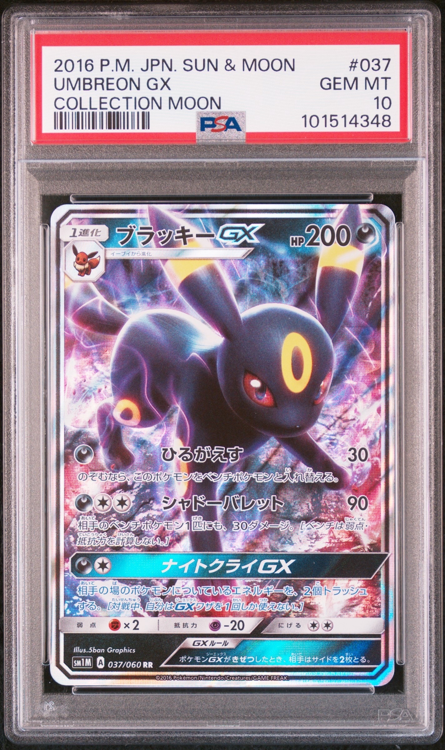 ブラッキーGX RR[SM1M 037/060](拡張パック「コレクション ムーン」)の