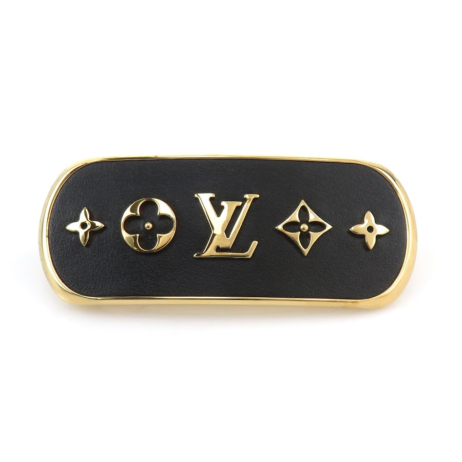 ルイ ヴィトン LOUIS VUITTON バレッタ バレッタ クルーザー メタル ブラック/ゴールド レディース M00564【中古】 h32178i