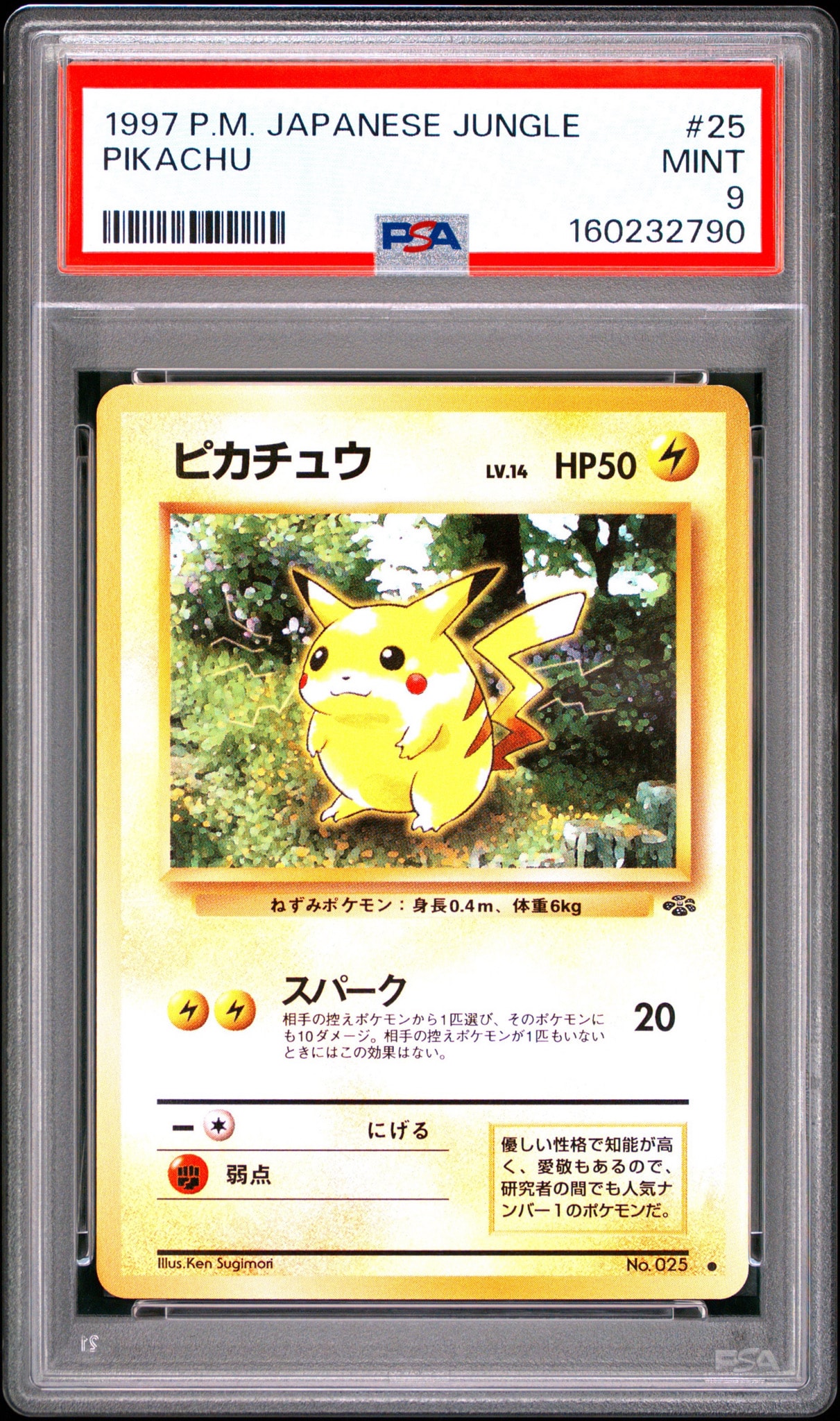 ピカチュウ ○ : 旧裏 [PMCG2 No.025](拡張パック「ポケモンジャングル