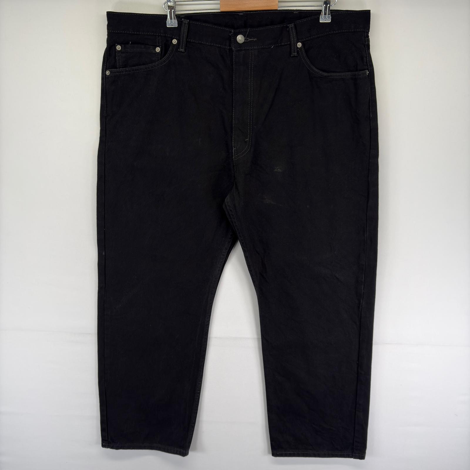 古着 リーバイス Levi's デニム パンツ 505 ストレート 5ポケット ジーンズ ジーパン ジッパーフライ w44 L30  ブラック系 メンズ