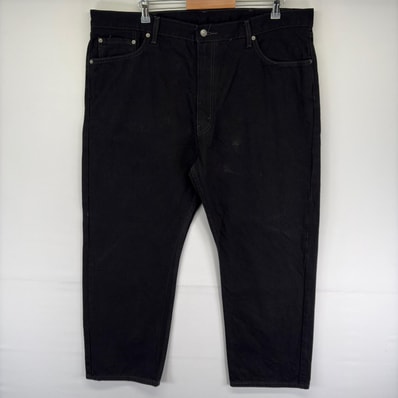 古着 リーバイス Levi's デニム パンツ 505 ストレート 5ポケット ジーンズ ジーパン ジッパーフライ w44 L30 ブラック系 メンズ