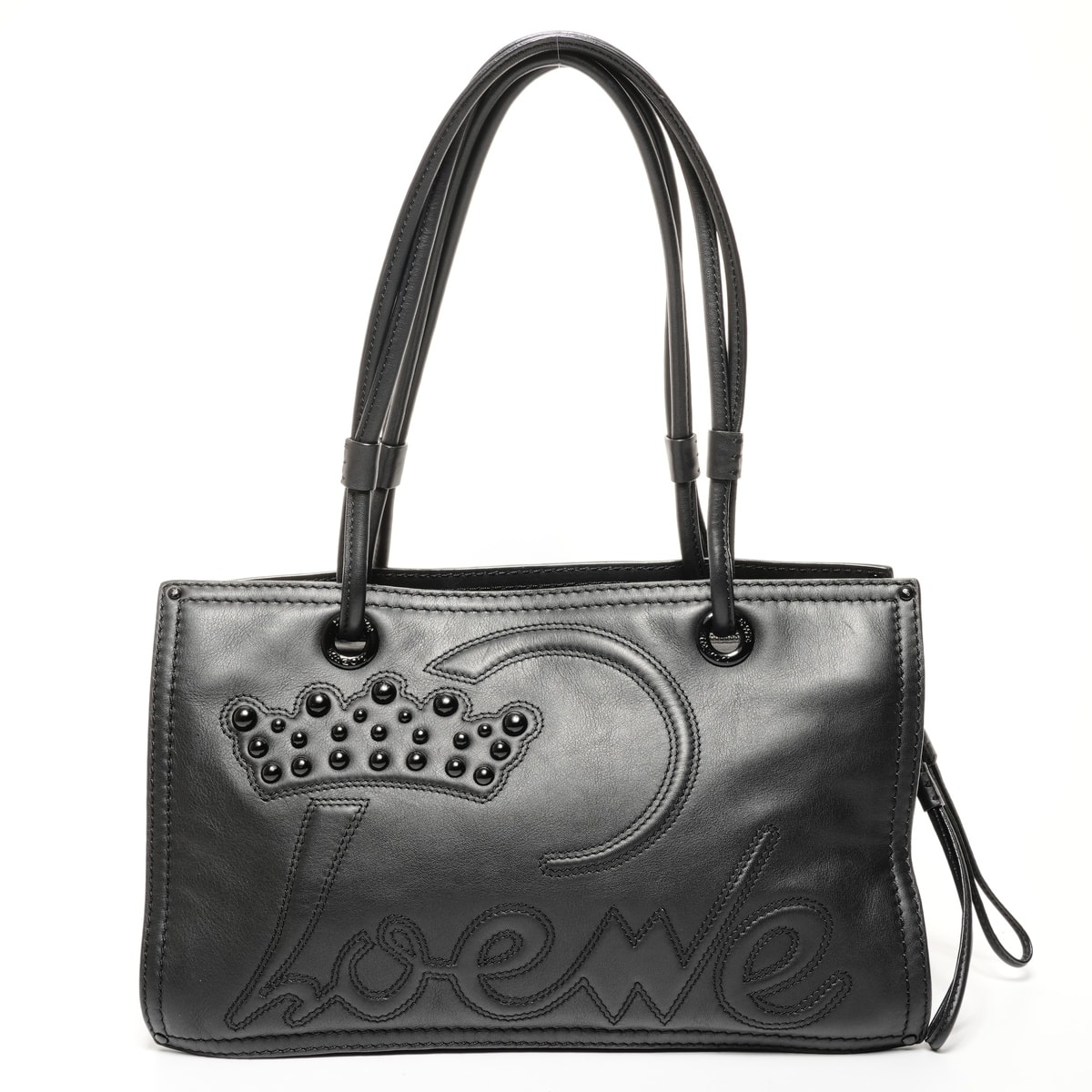 ロエベ LOEWE ロゴ レザー トートバッグ ショルダーバッグ【中古】