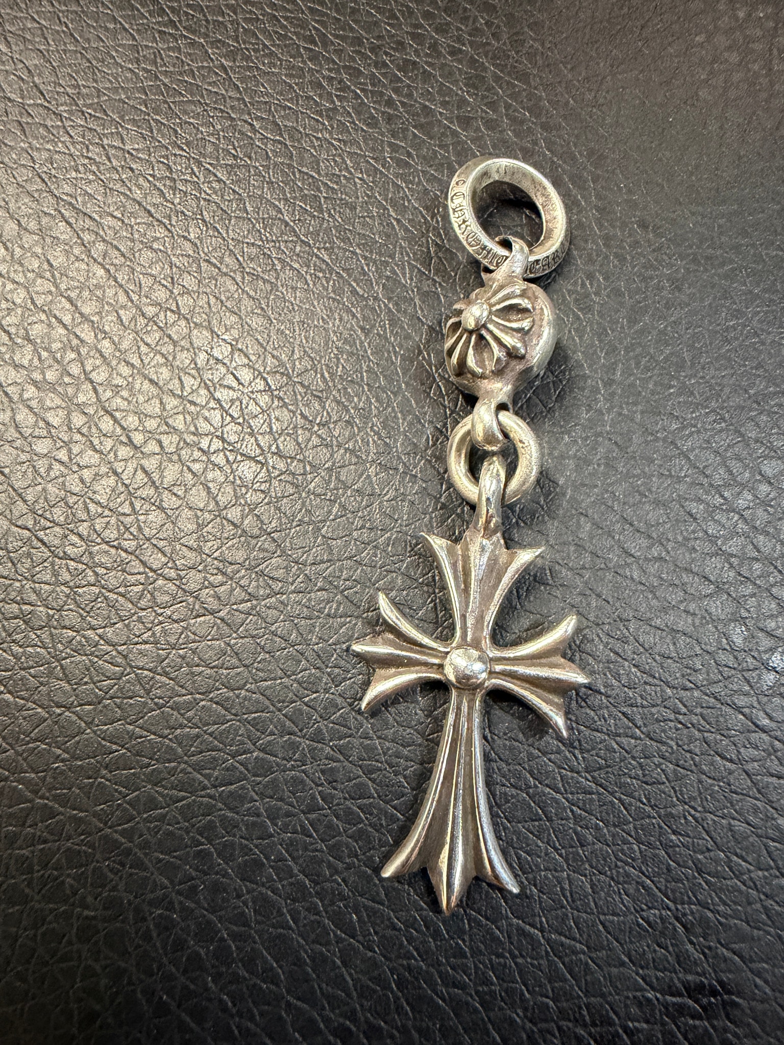 Chrome Hearts 1 Ball Tiny CH Cross Charm "Silver"