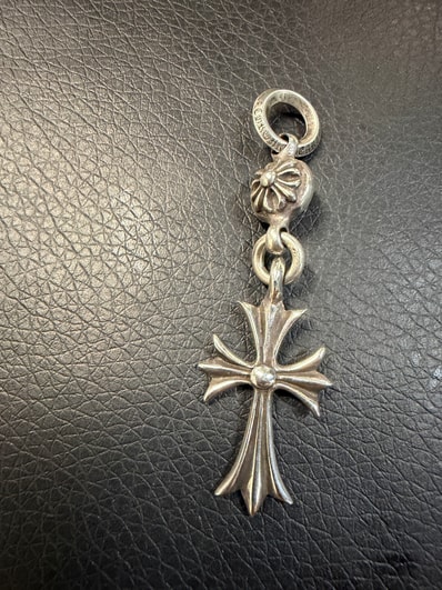 Chrome Hearts 1 Ball Tiny CH Cross Charm "Silver"