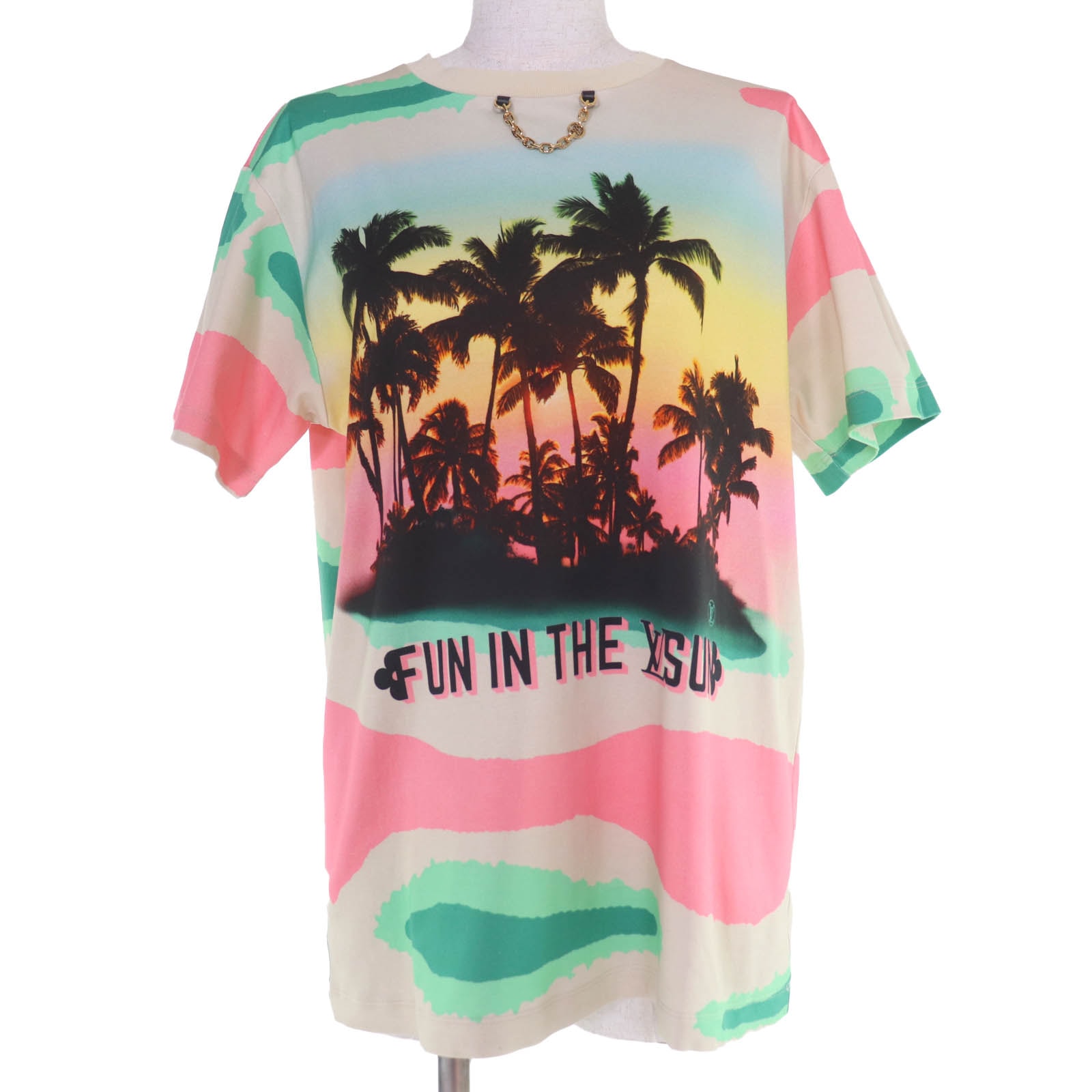 極美品 ルイヴィトン 半袖Tシャツ マルチカラー レディース S 1A9XP0