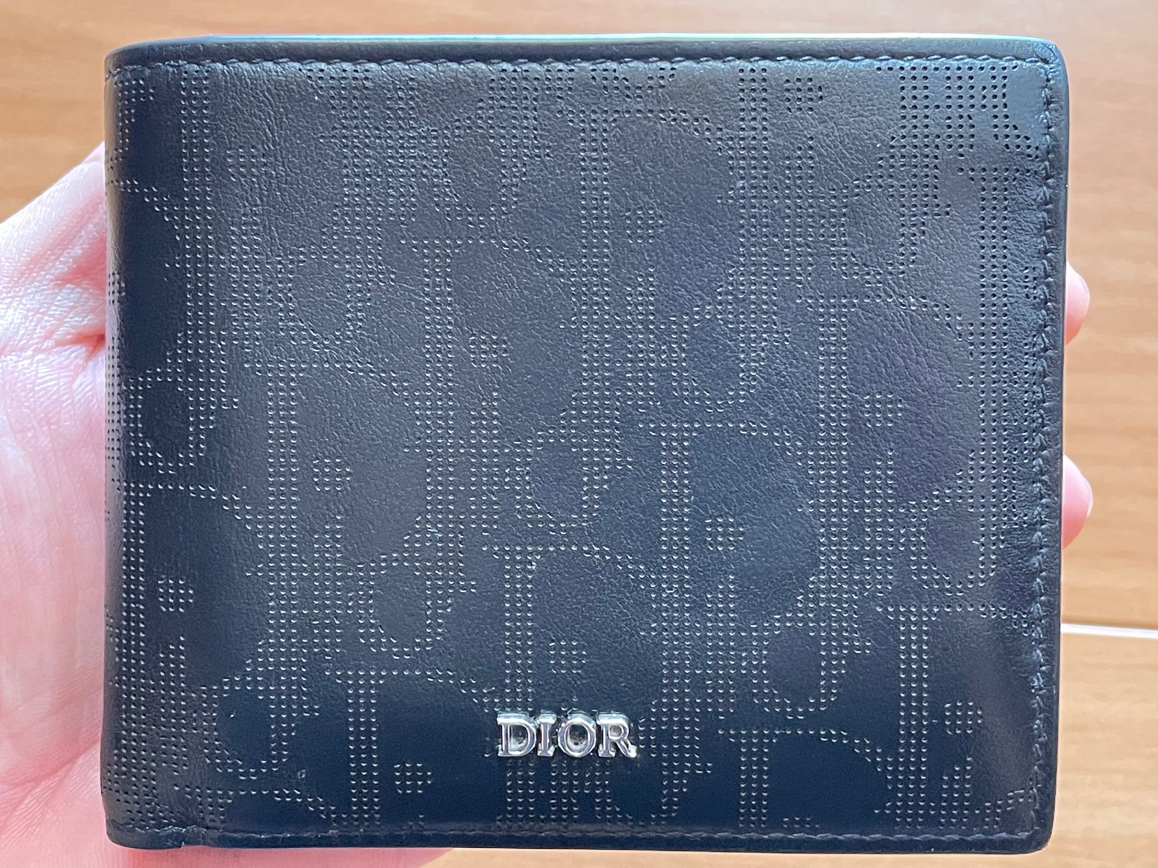 Dior Oblique Jacquard Wallet "Black"