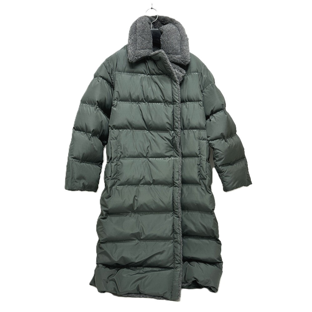 マックスマーラ MAX MARA FRISIA テディ ロング 149603266 アパレル アウター ロングコート QRコード付 ファー ダウン ダウンコート ポリエステル ダークグレー グレー 未使用