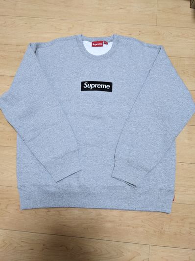 Supreme Box Logo Crewneck "Heather Grey" (22FW)