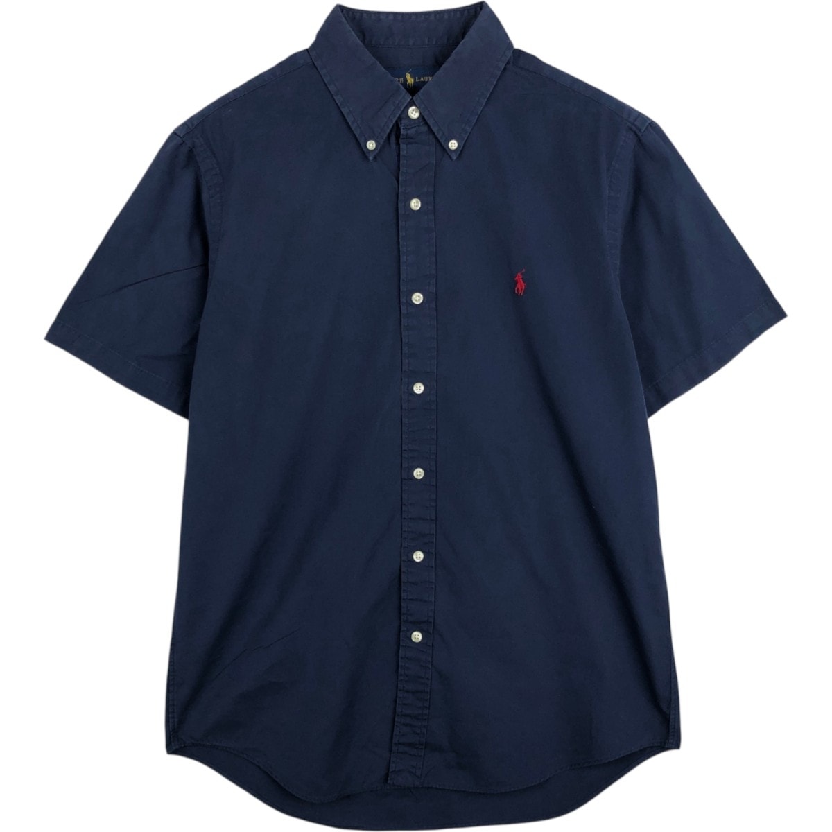 古着 ラルフローレン Ralph Lauren 半袖 ボタンダウンシャツ メンズM相当/eaa674505