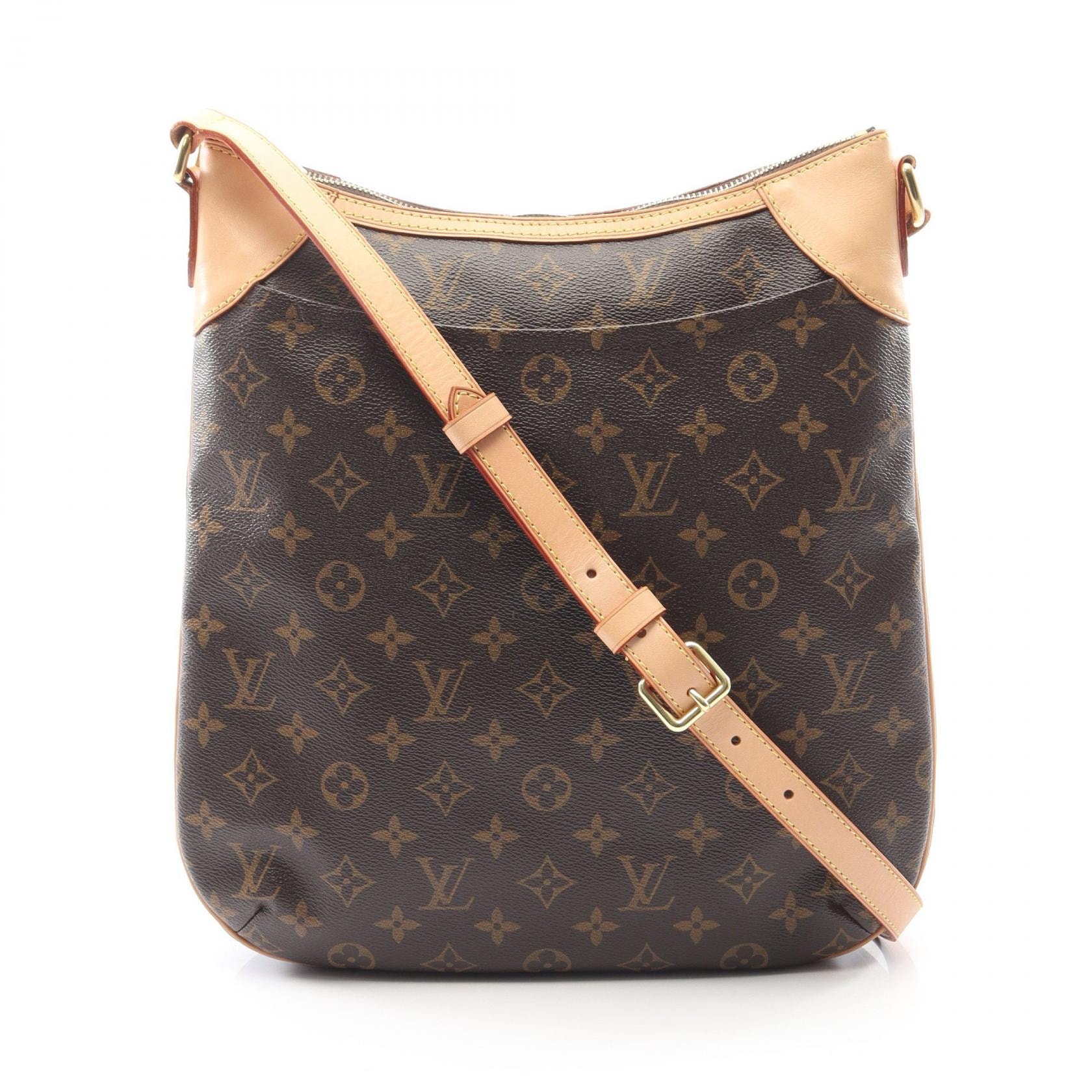 ルイ・ヴィトン LOUIS VUITTON オデオンMM ショルダーバッグ バッグ PVCコーティングキャンバス レザー モノグラム レディース ブラウン系 M56389 【中古】