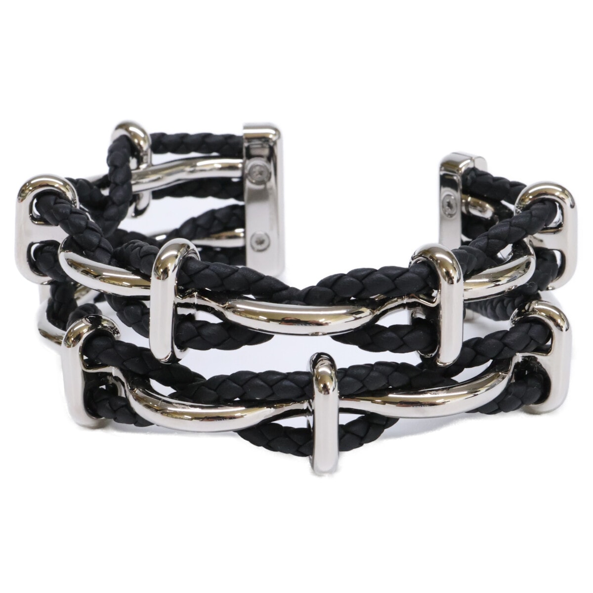 エルメス 新品同様 100130FP Double Egee bracelet エジェ ダブル ブレスレット T4