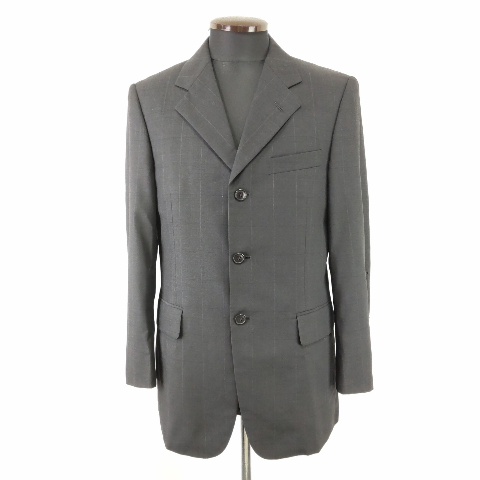 日本製★カルバンクライン★テーラードジャケット【C84-90/メンズS-M程度/黒/black】アウター/Jacket◆BJ101-f-1yn