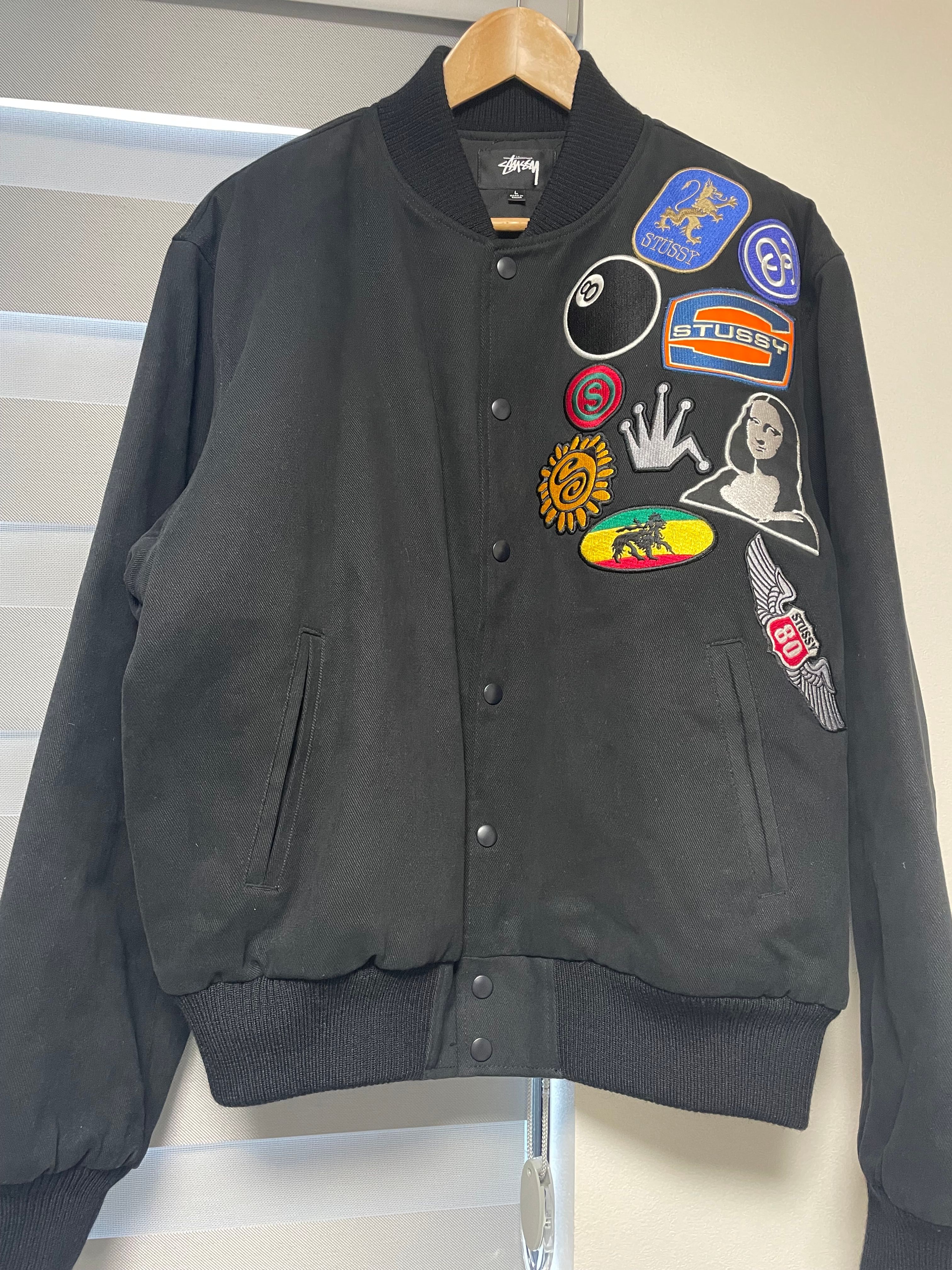 Stussy Souvenir Stadium Bomber Jacket "Black"