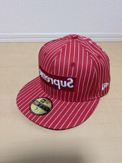 Supreme x COMME des GARCONS SHIRT x NEW ERA Boxlogo Cap "Red"