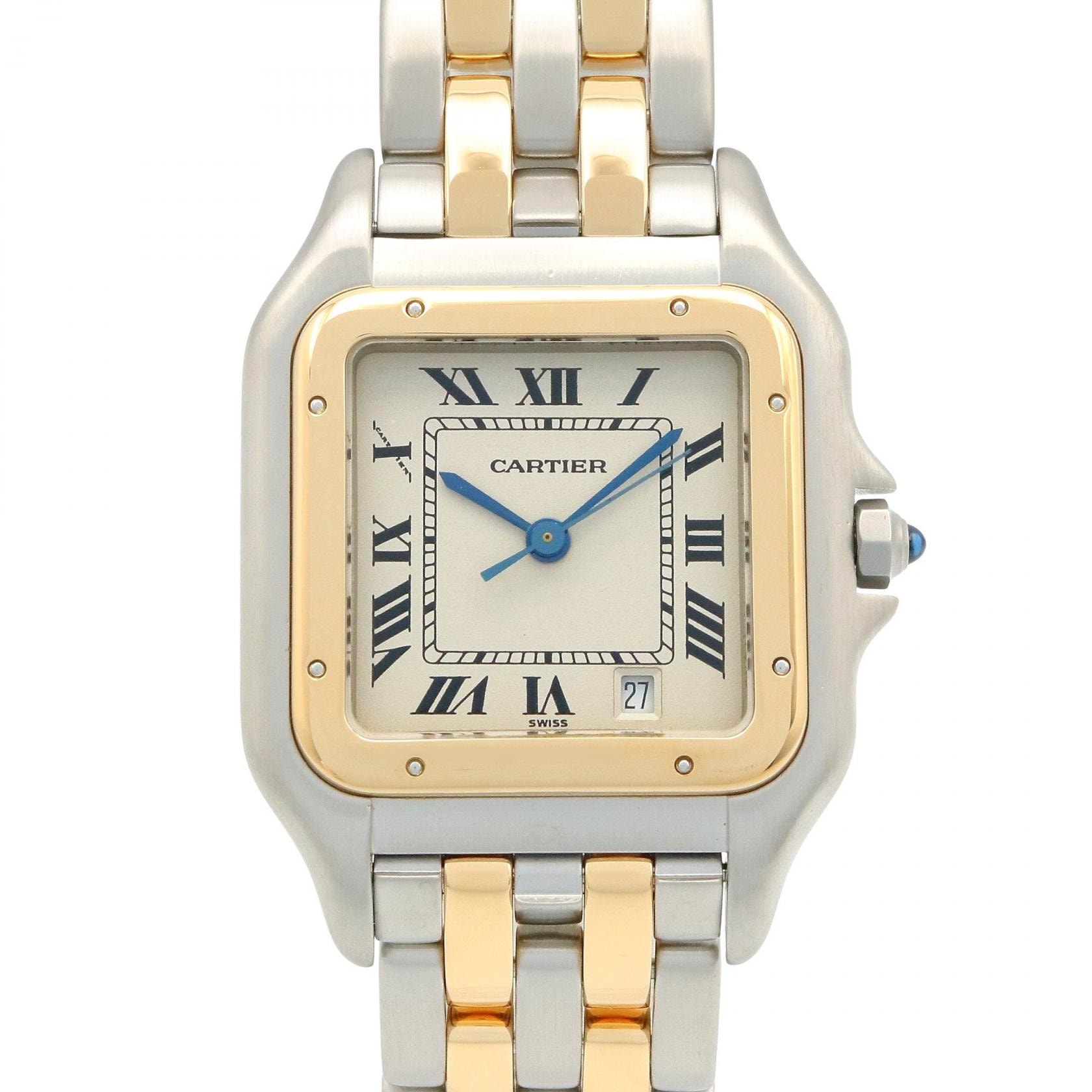 カルティエ CARTIER パンテール MM 2ロウ 腕時計 時計 K18（イエローゴールド） ステンレススチール レディース シルバー系 / ゴールド系 83083242 【中古】