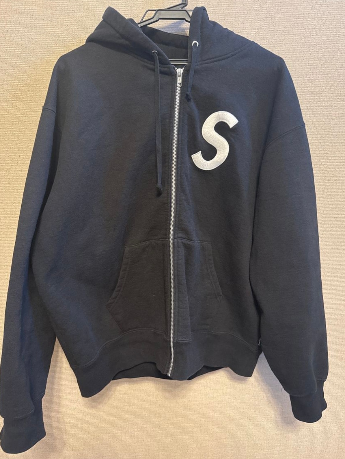Supreme S Logo Zip Up Hooded Sweatshirt (25FW) "Black"