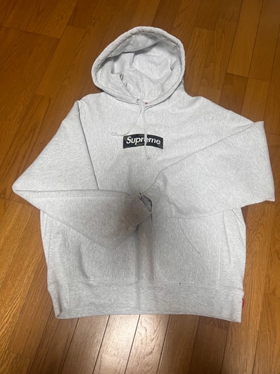 Supreme Box Logo Hooded Sweatshirt "Ash Grey" (23FW)