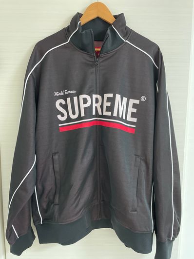 Supreme World Famous Jacquard Track Jacket "Black"