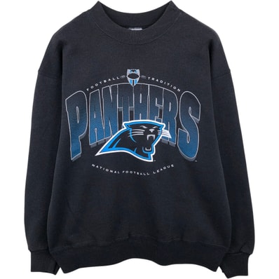 古着 90年代 ヘインズ Hanes NFL CAROLINA PANTHERS カロライナパンサーズ プリントスウェットシャツ トレーナー メンズL相当 ヴィンテージ/eaa673800