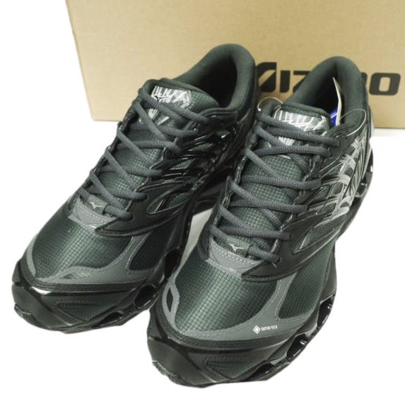 新品 Mizuno ミズノ 25AW WAVE PROPHECY LS GTX ウェーブ プロフェシー LS ゴアテックス D1GA256001 US11.5(29.5cm) BLACK スニーカー シューズ g26879