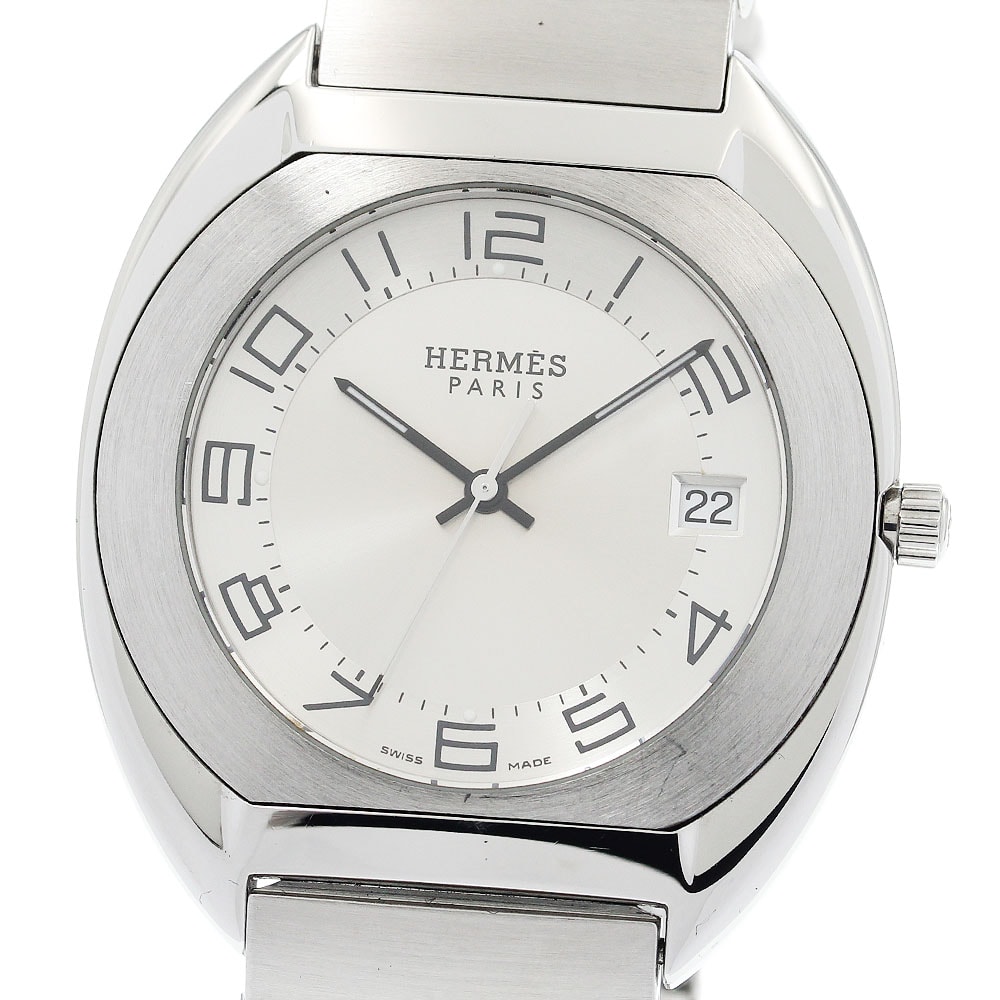 ☆良品  エルメス エスパス デイト ES2.710 クォーツ メンズ 【中古】
