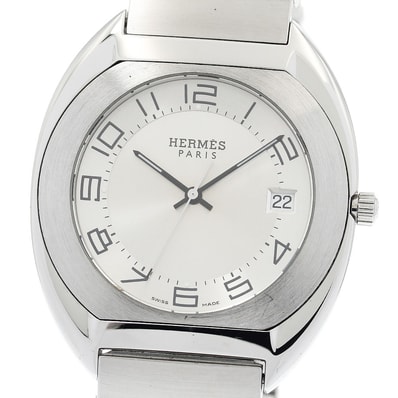 ☆良品 エルメス エスパス デイト ES2.710 クォーツ メンズ 【中古】