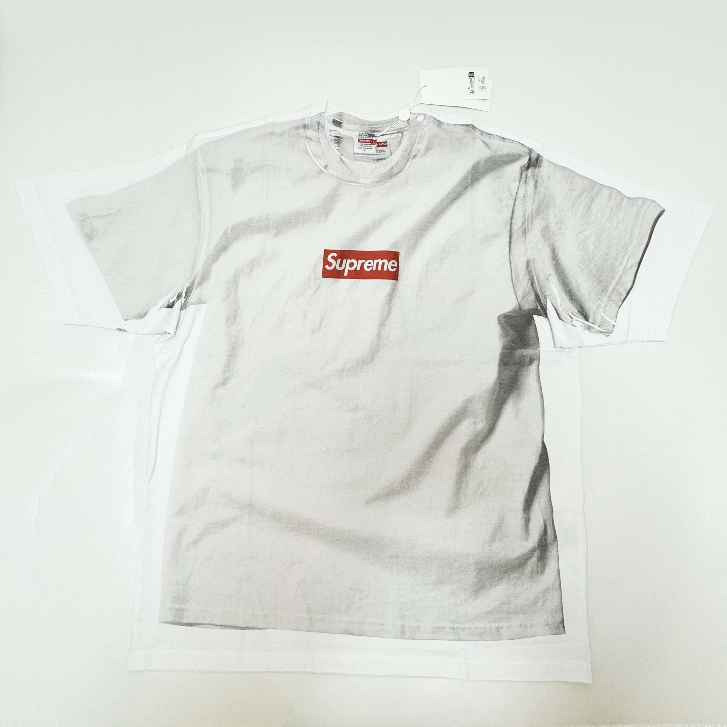 Supreme x MM6 Maison Margiela Box Logo Tee "White"