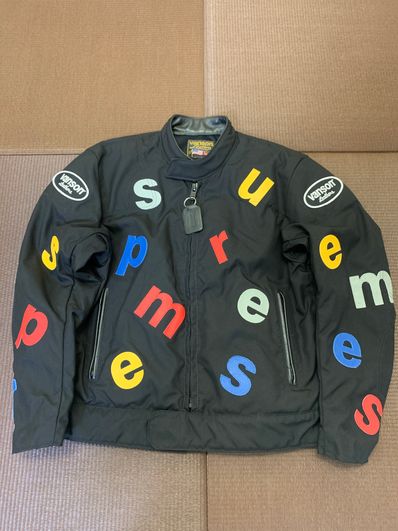 Supreme / Vanson Leathers® Letters Cordura® Jacket "Black"