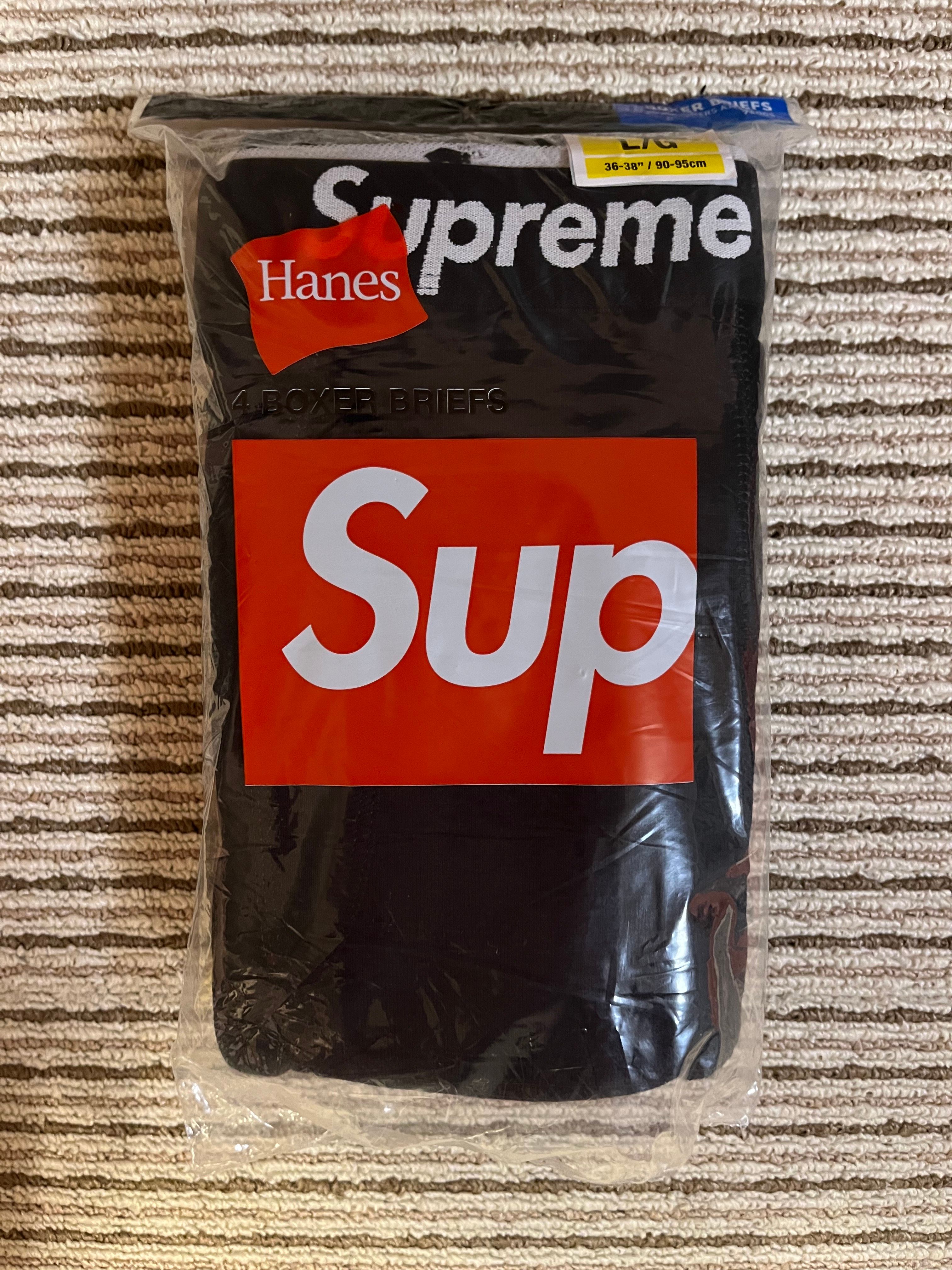 Supreme / Hanes Boxer Briefs (4 Pack) "Black"(23SS)