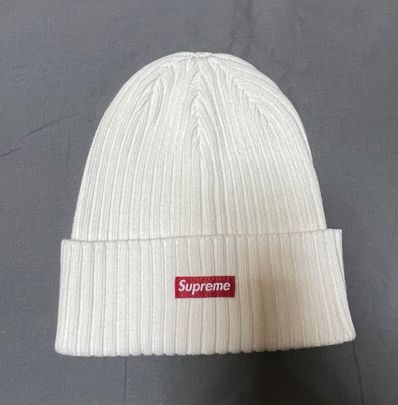 Supreme Overdyed Beanie "White"(19SS)