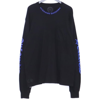 Chrome Hearts Neck Logo L/S T-Shirt "Black/Blue"