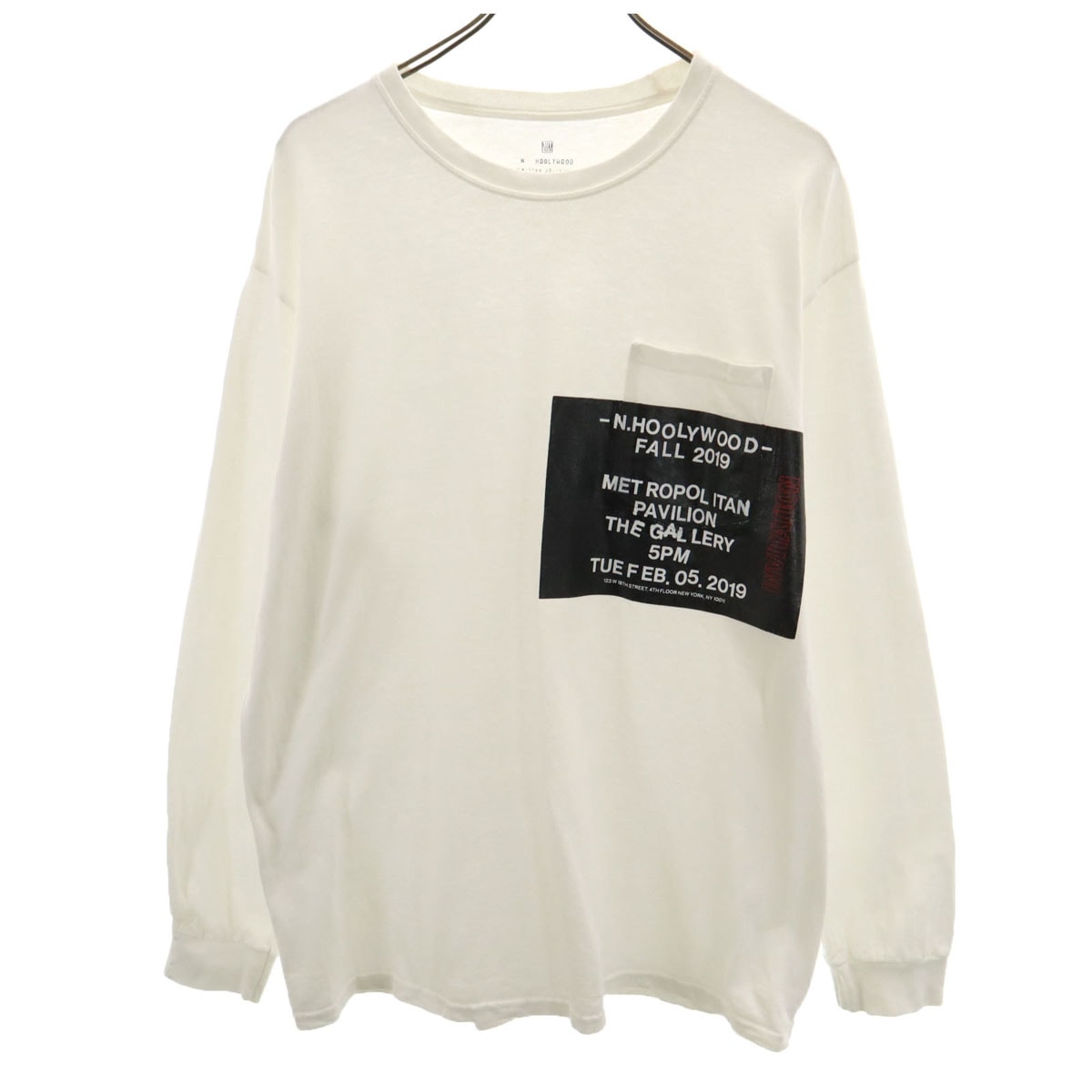 N.HOOLYWOOD エヌハリウッド 長袖 Tシャツ 38 ホワイト